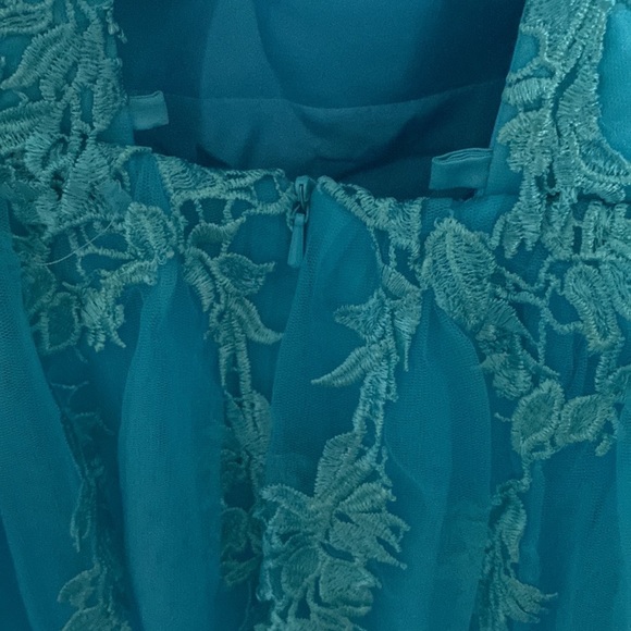 Aqua Prom Dress. Never worn. From Amazon. Brand: DRESS - Picture 7 of 9